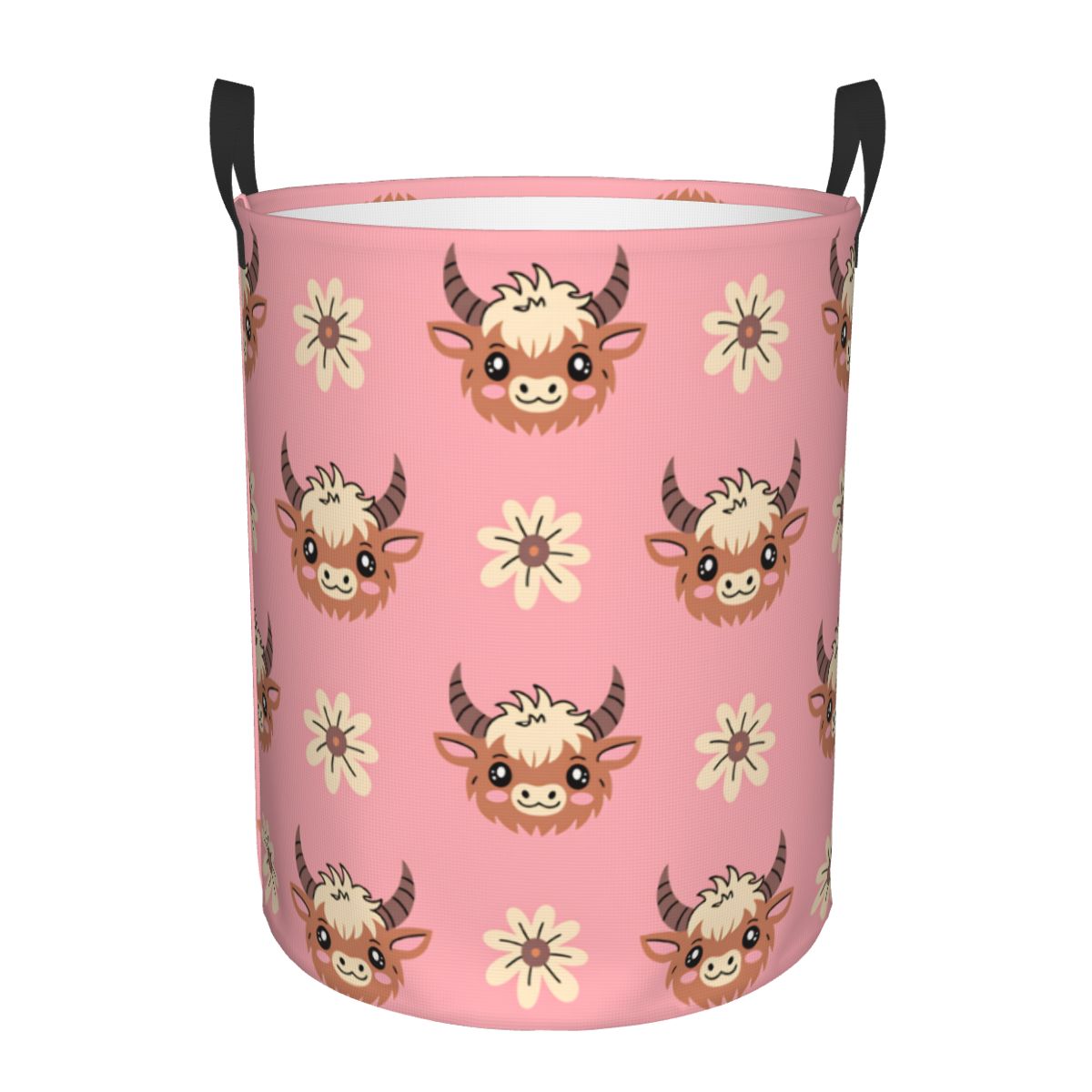 Baby Nursery Laundry Hamper - Sevimli Bebek Yayla İnekleri Çamaşır Sepeti