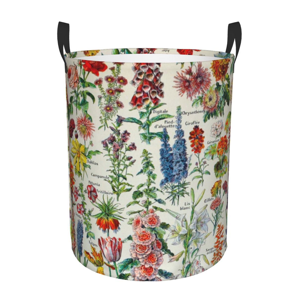 Baby Nursery Laundry Hamper - Özel adolmilmillot HD Fleurs çamaşır sepeti