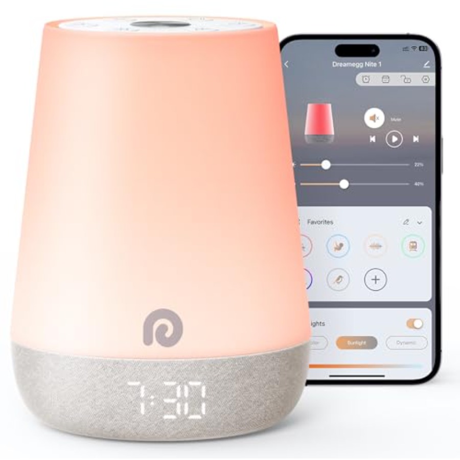 Sound Sleep Trainer Clock - Bebekler İçin Ses Makinesi - Beyaz