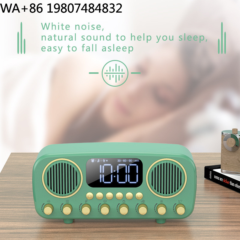 Sound Sleep Trainer Clock - Retro Masaüstü Uyku Eğitmeni Kablosuz Ses