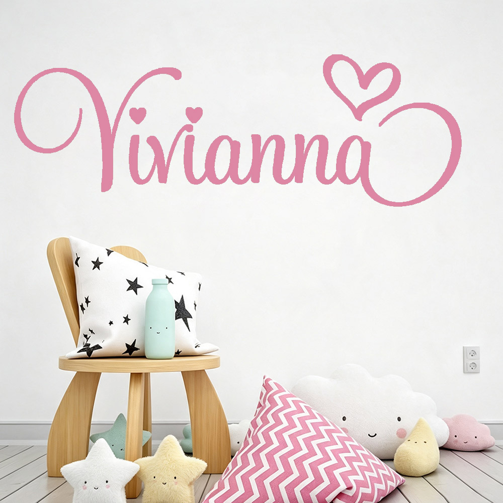Baby Nursery Girl Room - Çocuk Odaları İçin Duvar Çıkartmaları Kişiselleştirilmiş