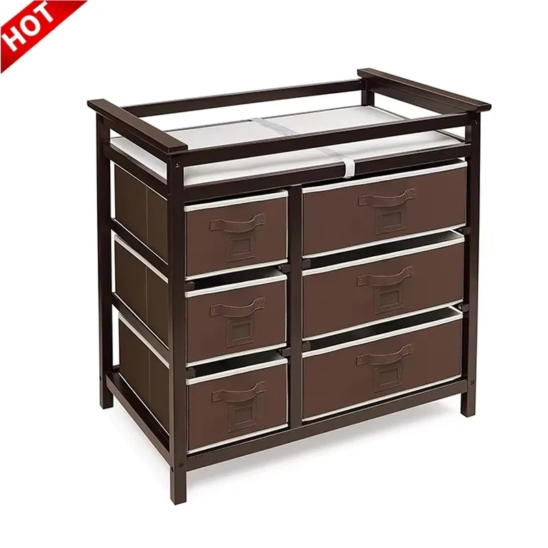 Baby Nursery Furniture - Modern Ahşap Bebek Şifonyeri, Bebek Bezi
