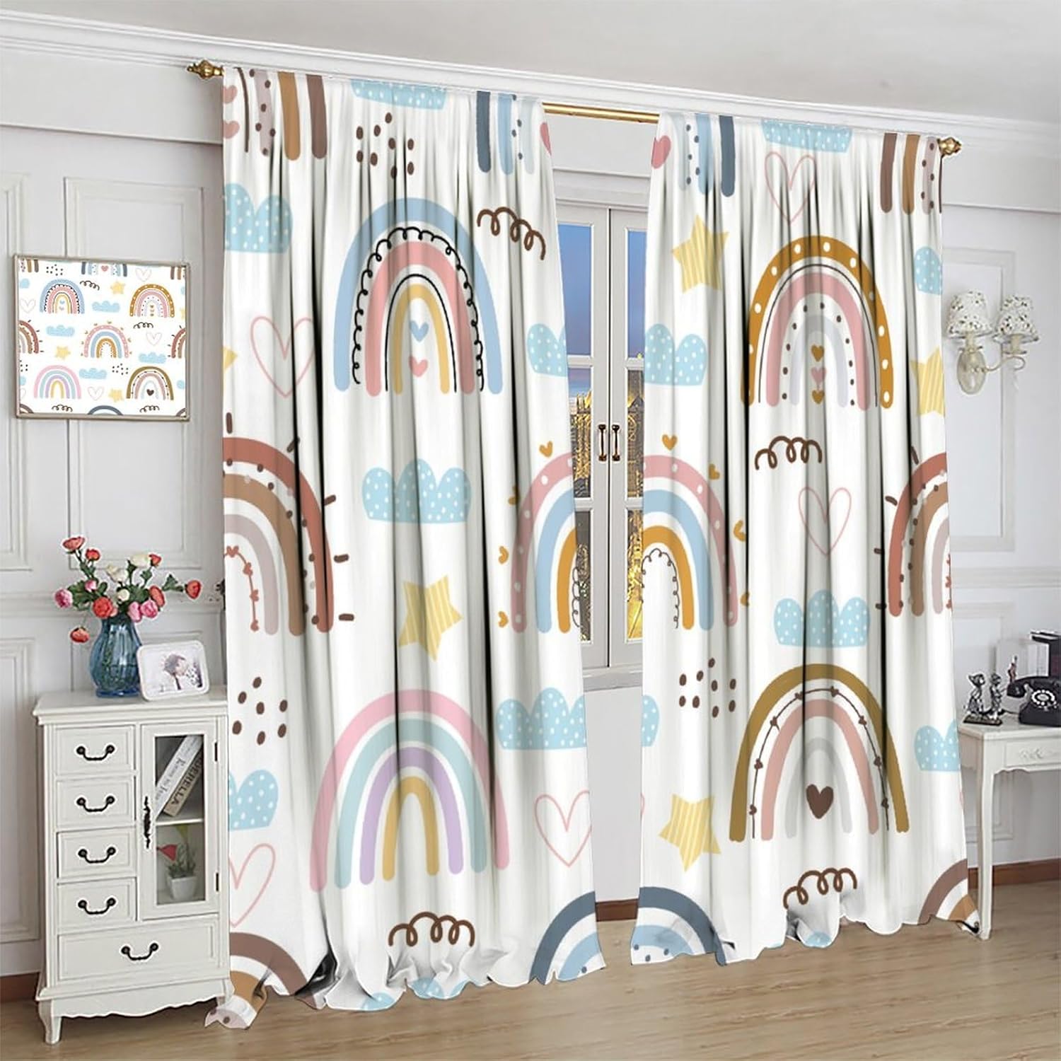 Çocuklar için Boho Gökkuşağı P - Baby Nursery Curtains incelemesi ve fiyatı