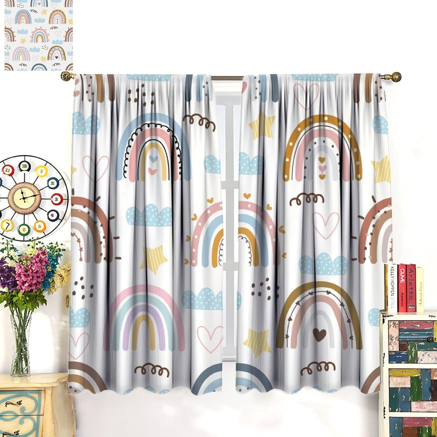 Çocuklar için Boho Gökkuşağı P - Baby Nursery Curtains incelemesi ve fiyatı