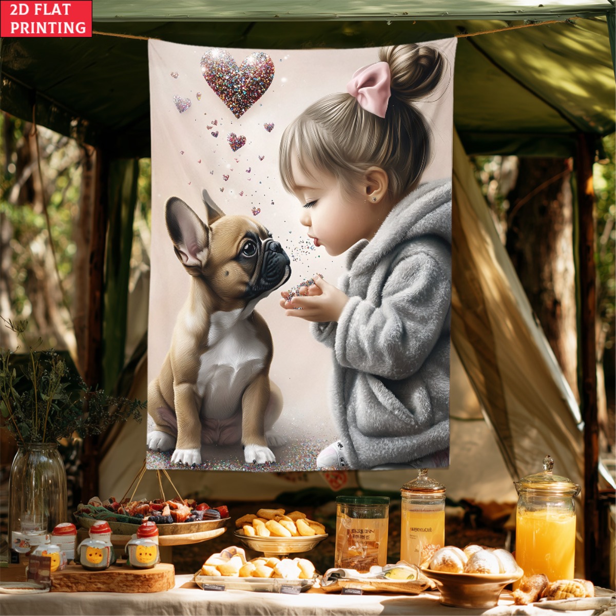Fransız bulldog yavrusu ile kı - Baby Nursery Girl Room incelemesi ve fiyatı