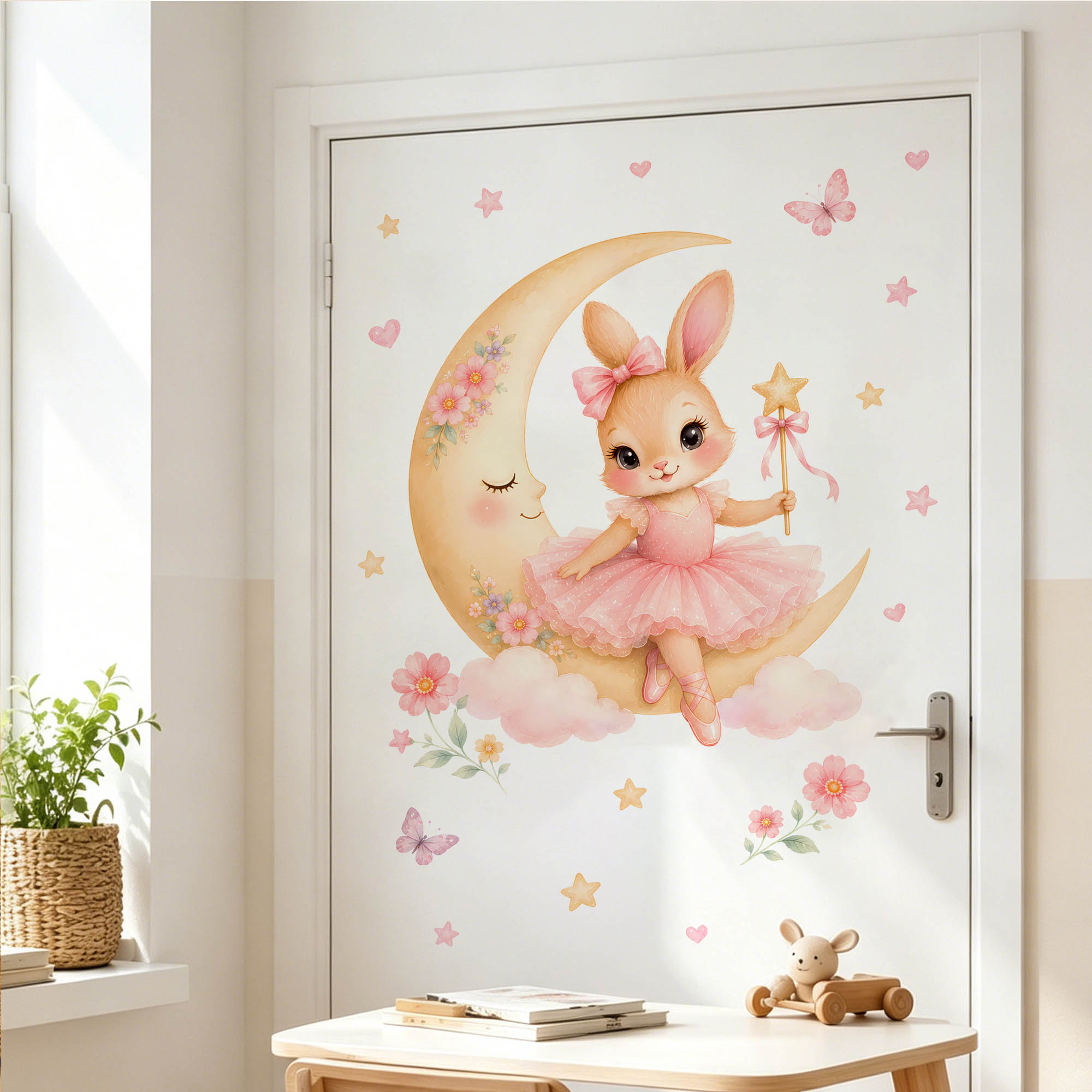 Suluboya Balerin Tavşanlı Ay D - Baby Nursery Girl Room incelemesi ve fiyatı