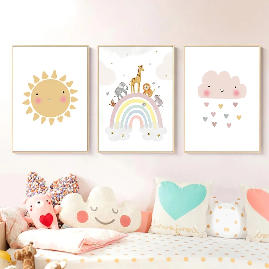 Zürafa Fil Sıcak Balon Güneş G - Baby Nursery Girl Room incelemesi ve fiyatı