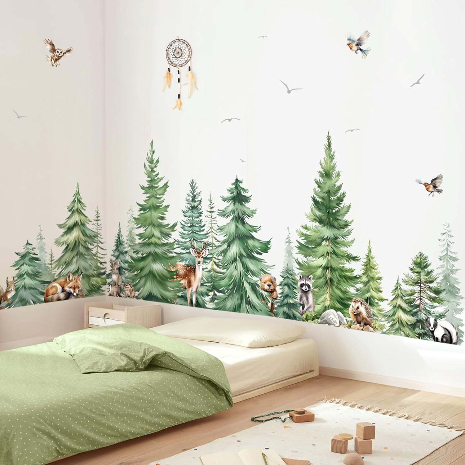 Büyük Suluboya Çam Ağacı Hayva - Baby Nursery Furniture incelemesi ve fiyatı
