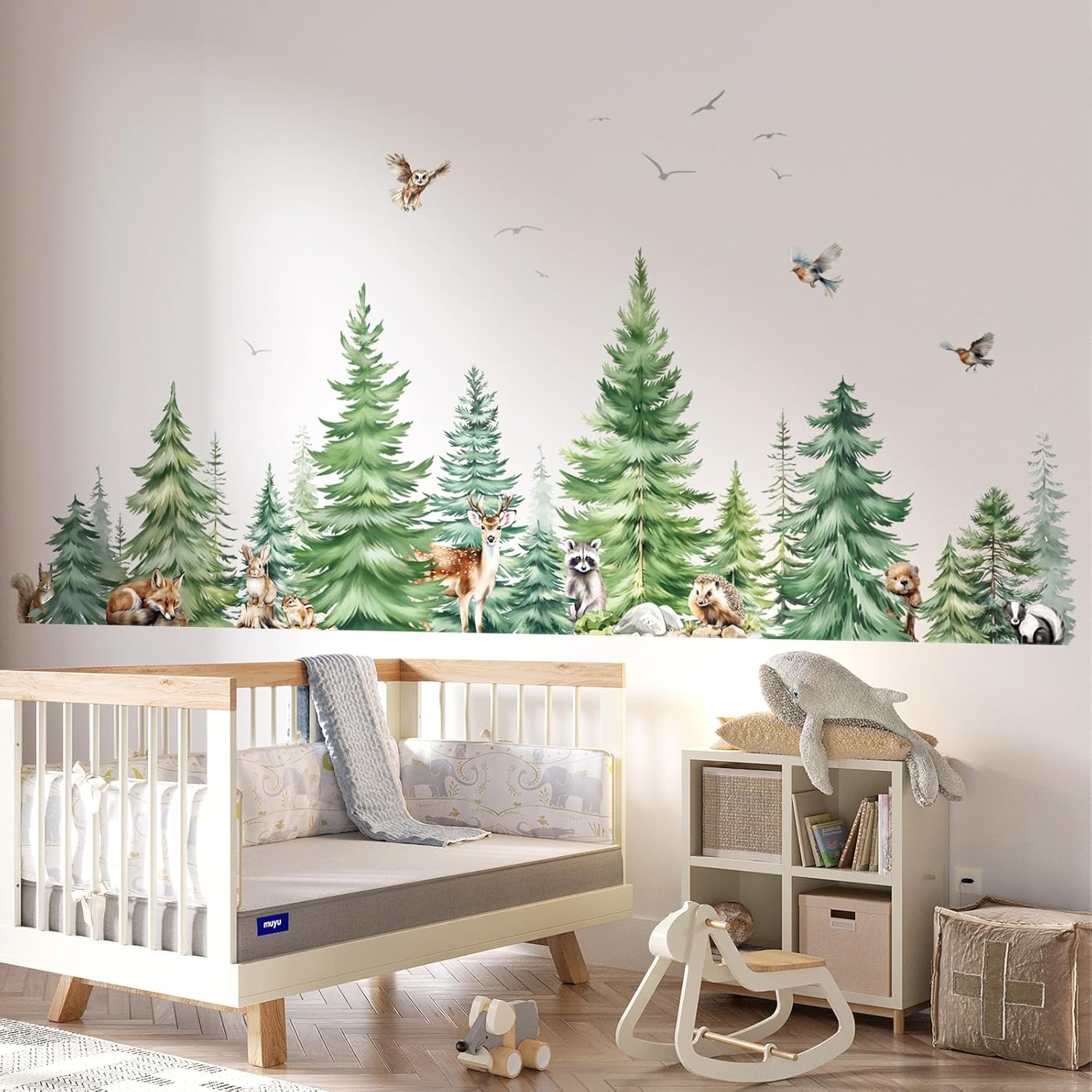 Büyük Suluboya Çam Ağacı Hayva - Baby Nursery Furniture incelemesi ve fiyatı