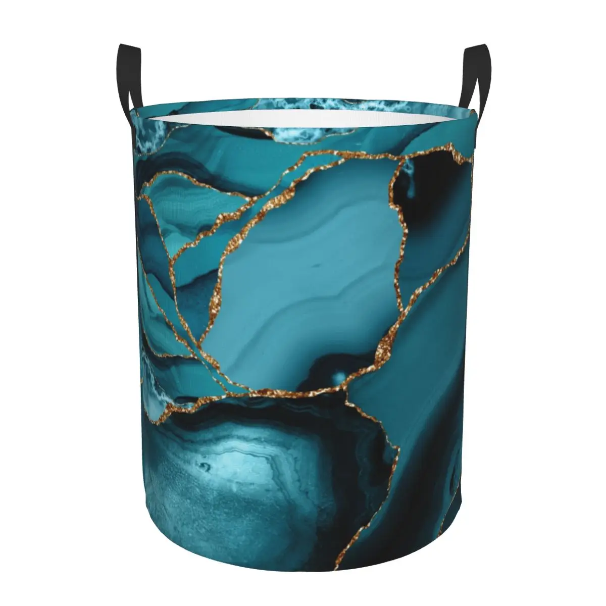 Özel Deniz Mavisi Ve Altın Mer - Baby Nursery Laundry Hamper incelemesi ve fiyatı
