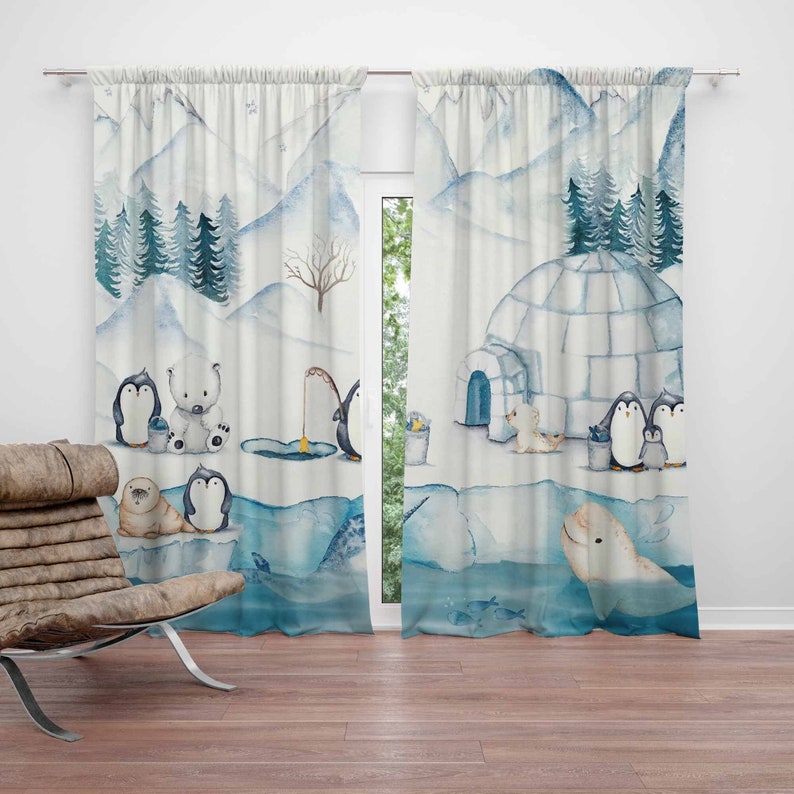 Arktik Hayvanlar Kreş Perdesi  - Baby Nursery Blackout Curtains incelemesi ve fiyatı