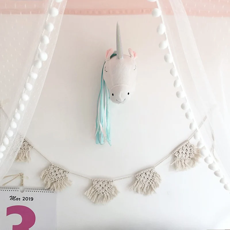 Unicorn Peluş Hayvan Başı Duva - Baby Nursery Girl Room incelemesi ve fiyatı