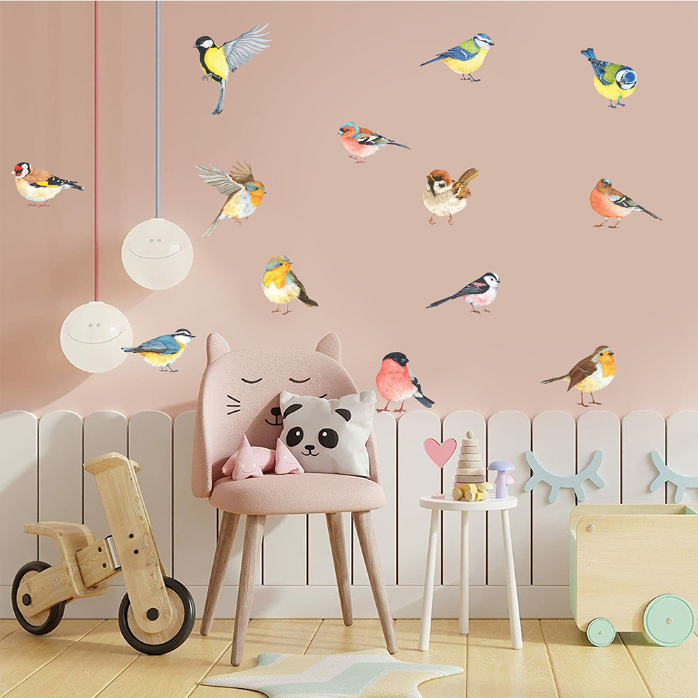 13 adet Küçük Kuşlar Duvar Sti - Baby Nursery Products incelemesi ve fiyatı