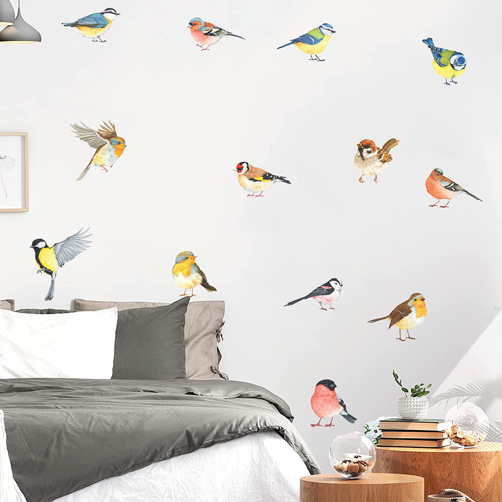 13 adet Küçük Kuşlar Duvar Sti - Baby Nursery Products incelemesi ve fiyatı