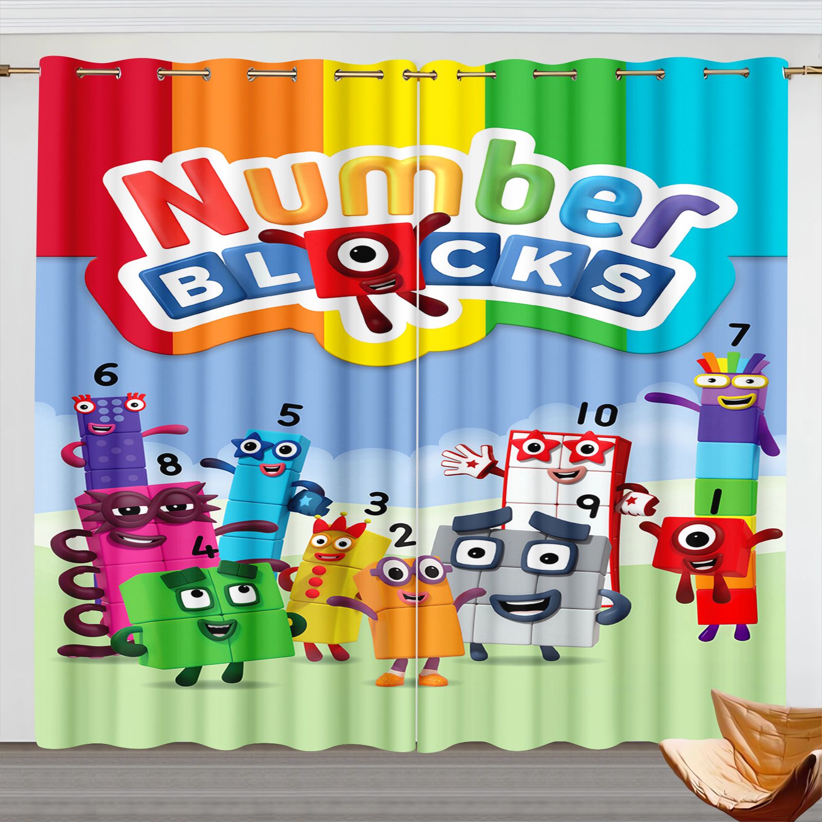 Numberblocks Karikatür Perdele - Baby Nursery Blackout Curtains incelemesi ve fiyatı