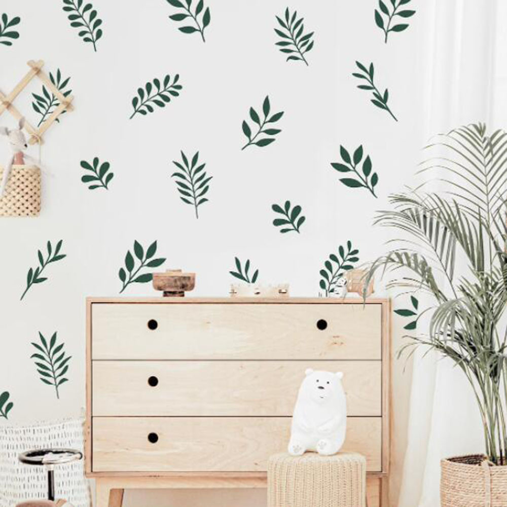 41 adet botanik yaprak duvar s - Baby Nursery Products incelemesi ve fiyatı