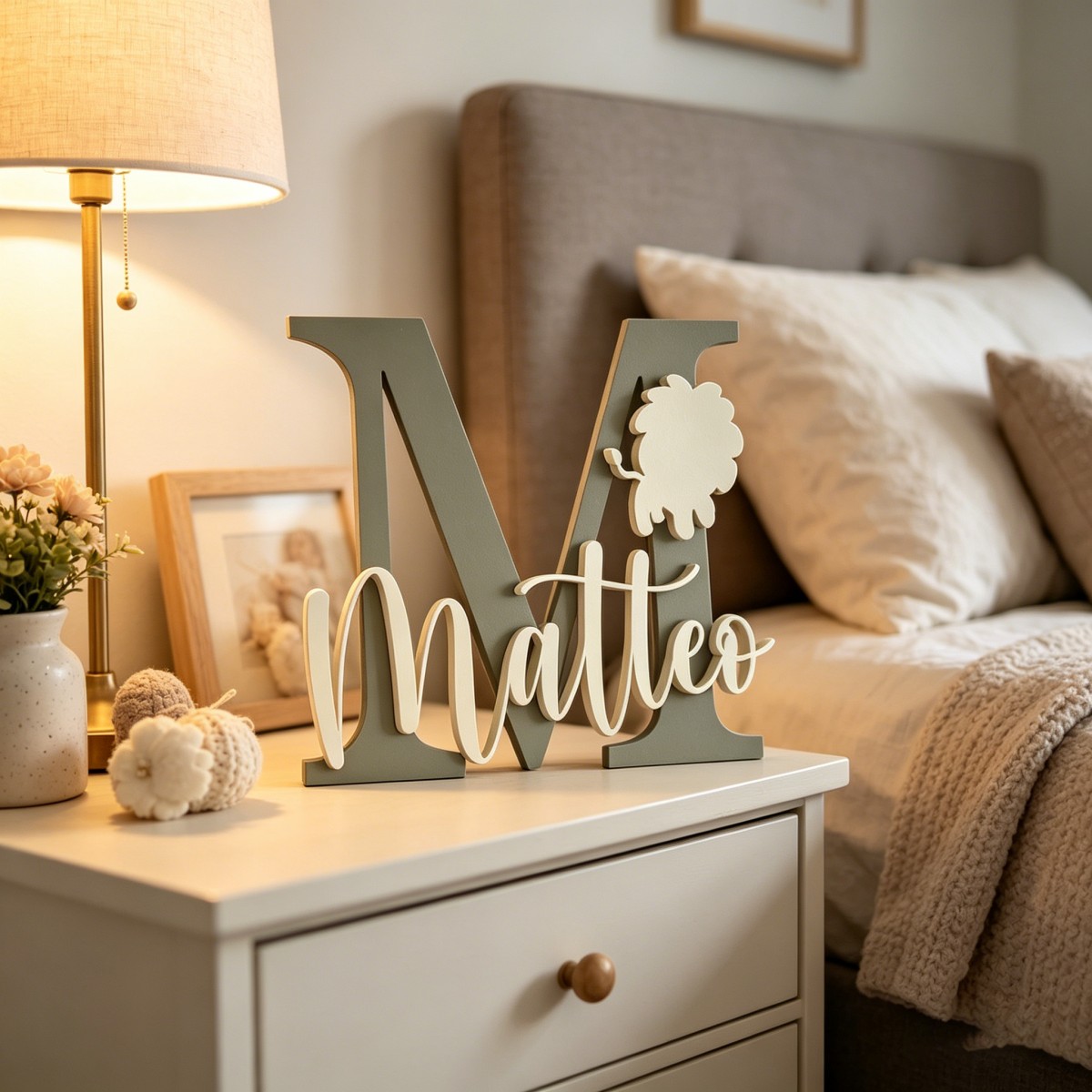 1 adet özel aslan adı ve ilk a - Baby Nursery incelemesi ve fiyatı