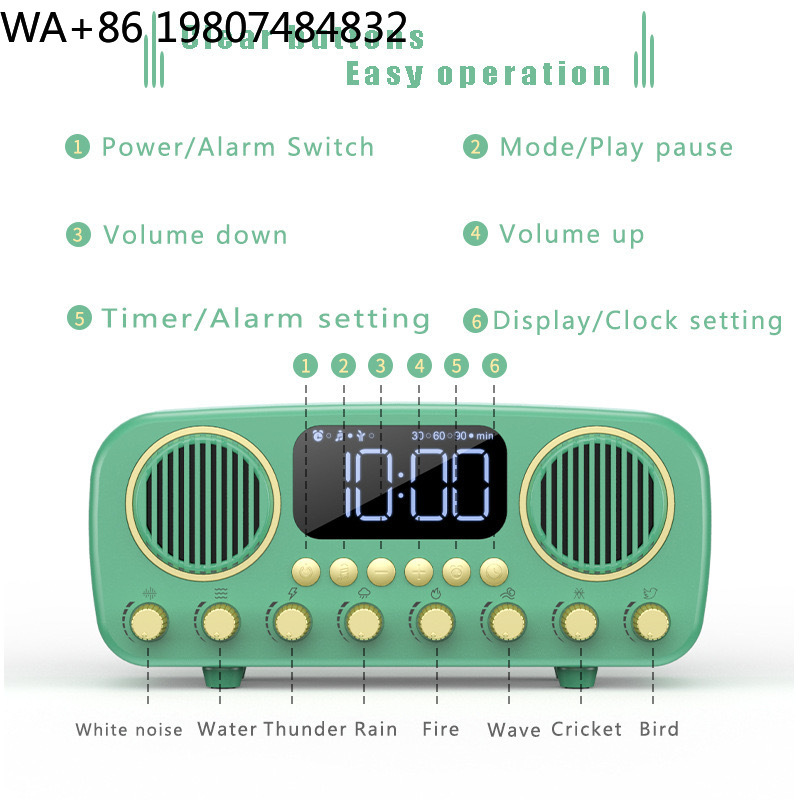 Retro Masaüstü Uyku Eğitmeni K - Sound Sleep Trainer Clock incelemesi ve fiyatı