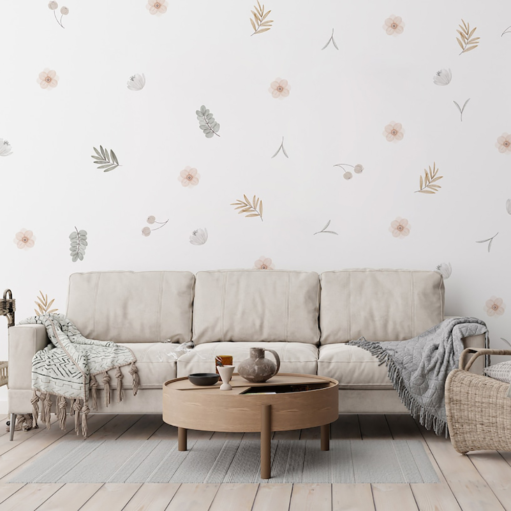 Boho Yaprakları Botanik DIY Du - Baby Nursery Girl Room incelemesi ve fiyatı
