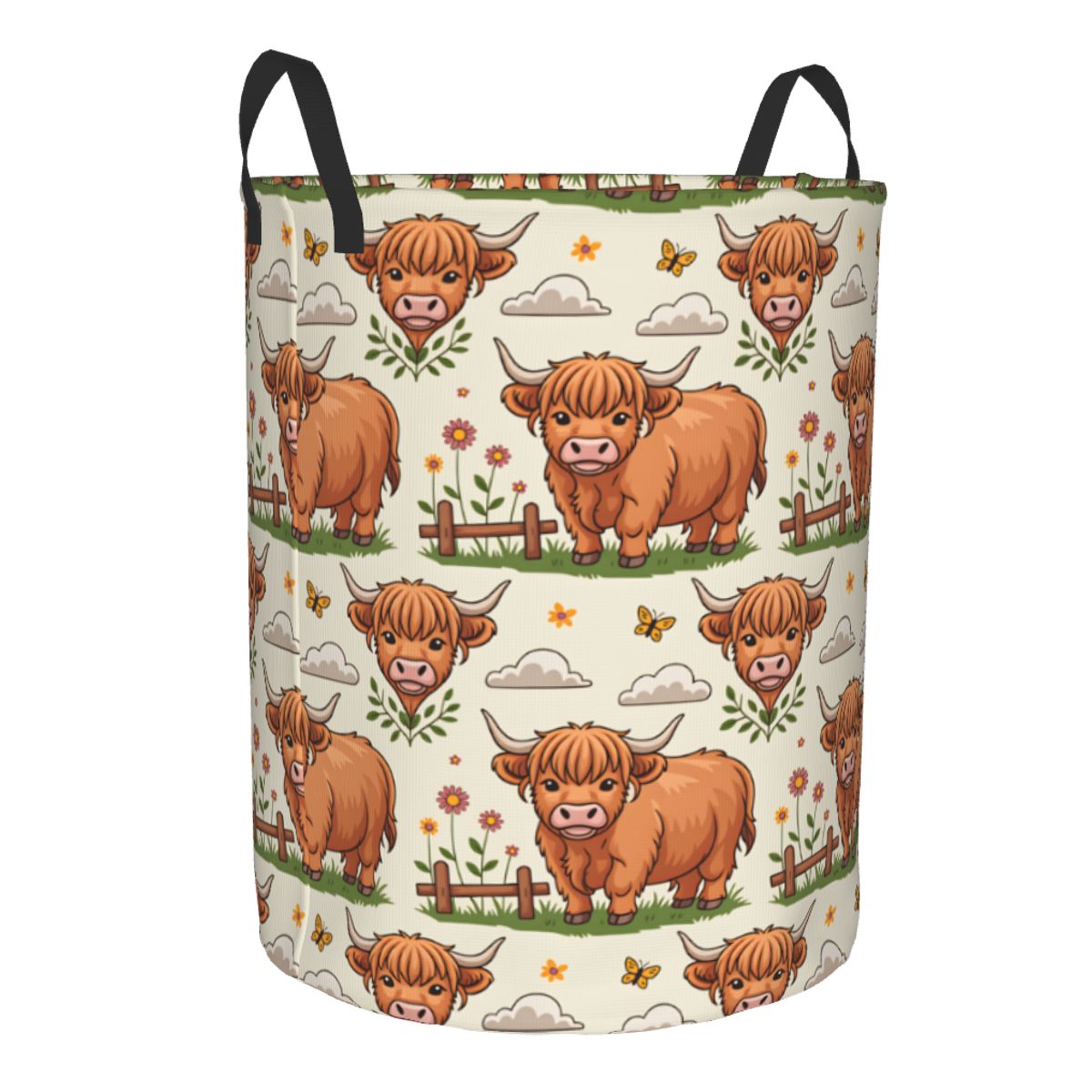 Karikatür Yayla İnekleri Çamaş - Baby Nursery Laundry Hamper incelemesi ve fiyatı