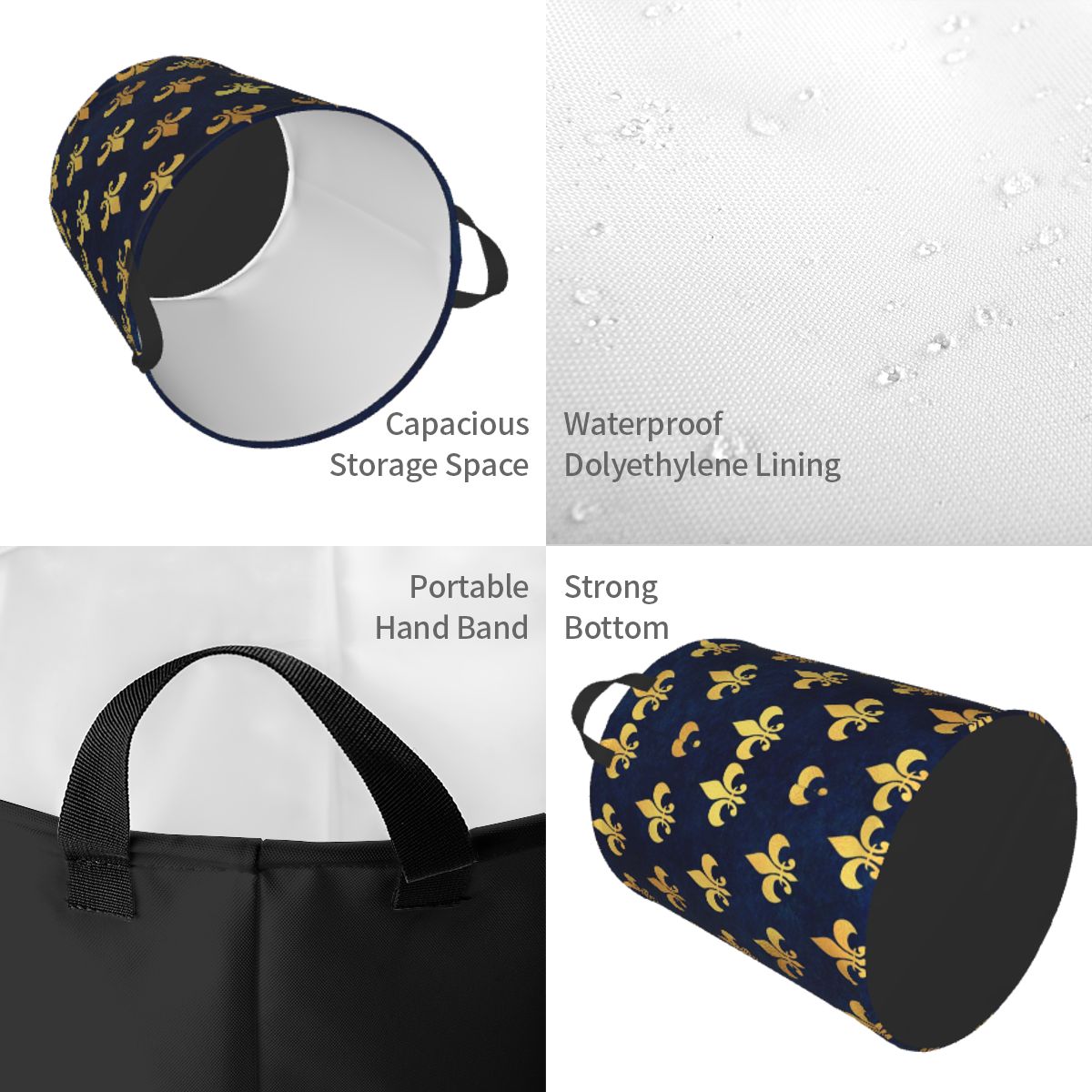 Kraliyet Altın Mavisi Grunge Ş - Baby Nursery Laundry Hamper incelemesi ve fiyatı